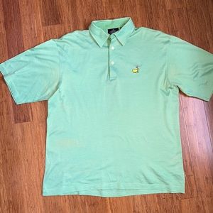 Green striped Masters polo